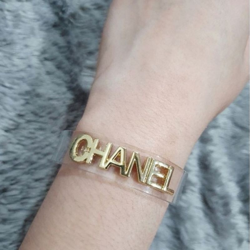 Gelang ch bahan jelly gelang tangan wanita branded import