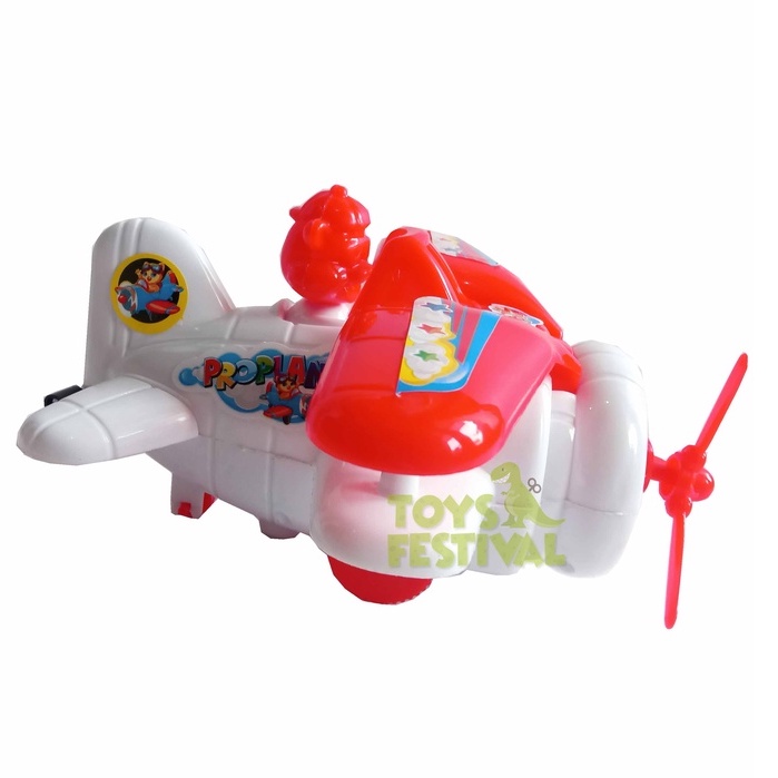 Mainan Pesawat Proplane Tarik Berjalan dan Bersuara