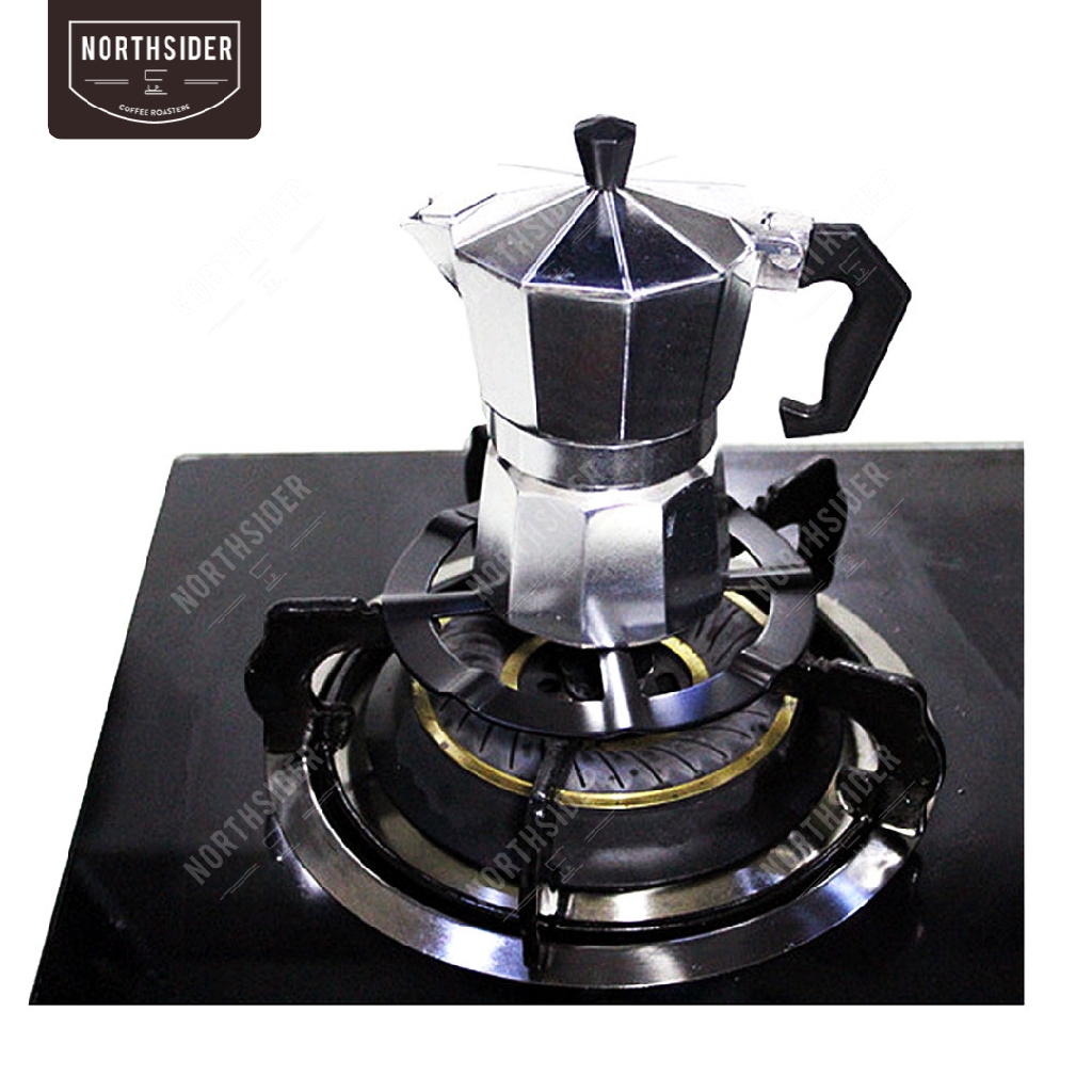 TATAKAN KOMPOR MOKA POT KOPI STOVE SIMMER RING - HITAM