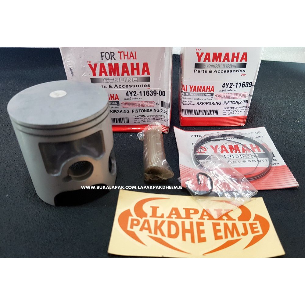 PISTON RX KING OS 200 YAMAHA THAILAND PISTON SET RX KING 200 THAILAND ORIGINAL OVER SIZE 2