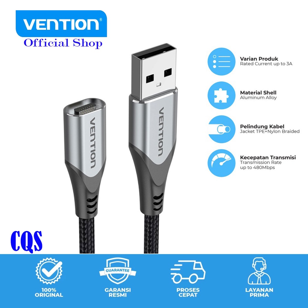 Vention Kabel USB 2.0 Magnetic Non Connector Magnetic Charger Braided