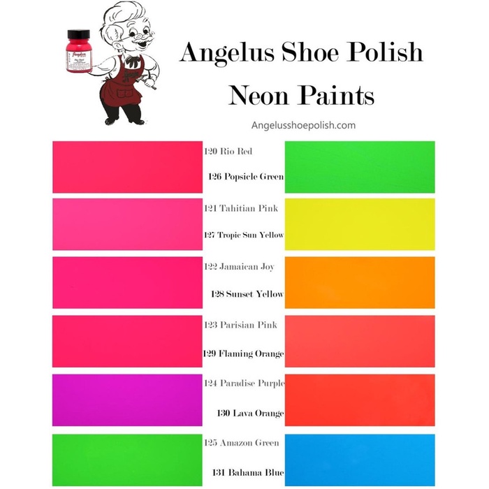 

Angelus Acrylic Leather Neon Paint 1oz/30ml