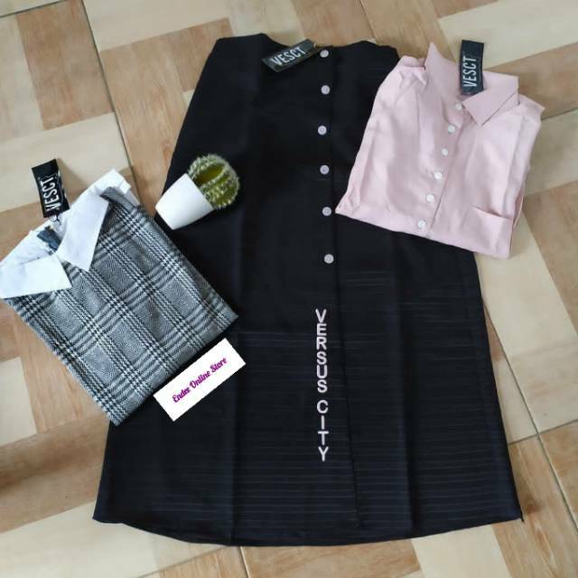 VERSUS CITY set skirt kanaya black atasan becka
