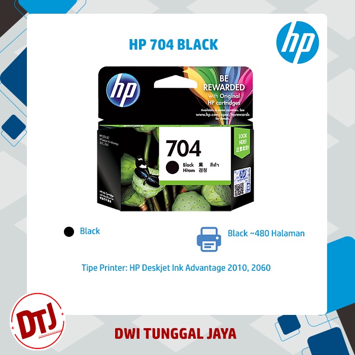 Tinta HP 704 Black / Colour Original