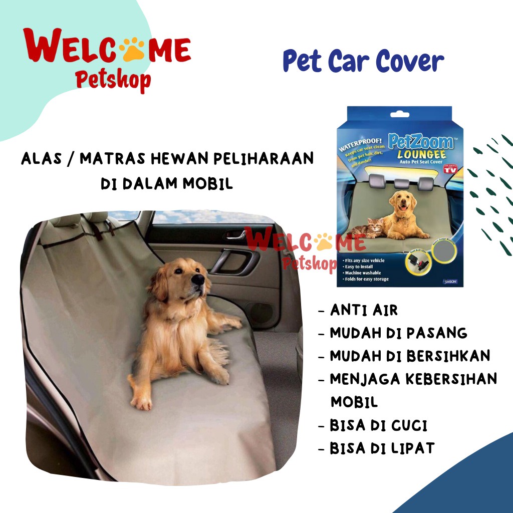 Pet Car Cover Alas Matras Karpet Mobil Anjing Kucing Cover Jok