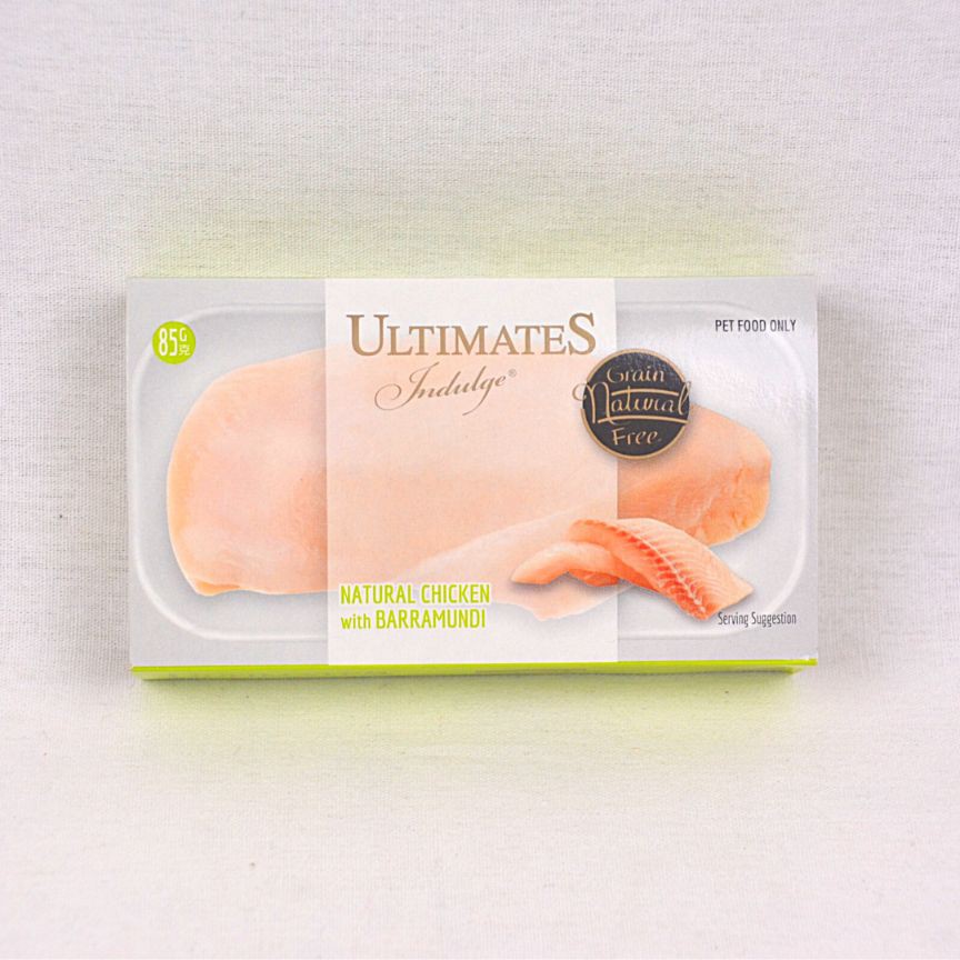 

ULTIMATES Makanan Kucing INDULGE Chicken And Barramundi 85g