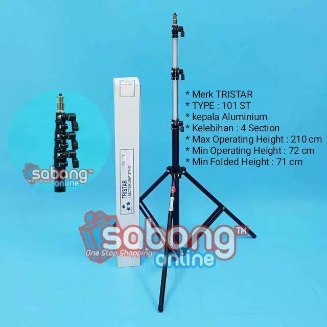 Light Stand Tristar 101st / Kaki Lampu Foto