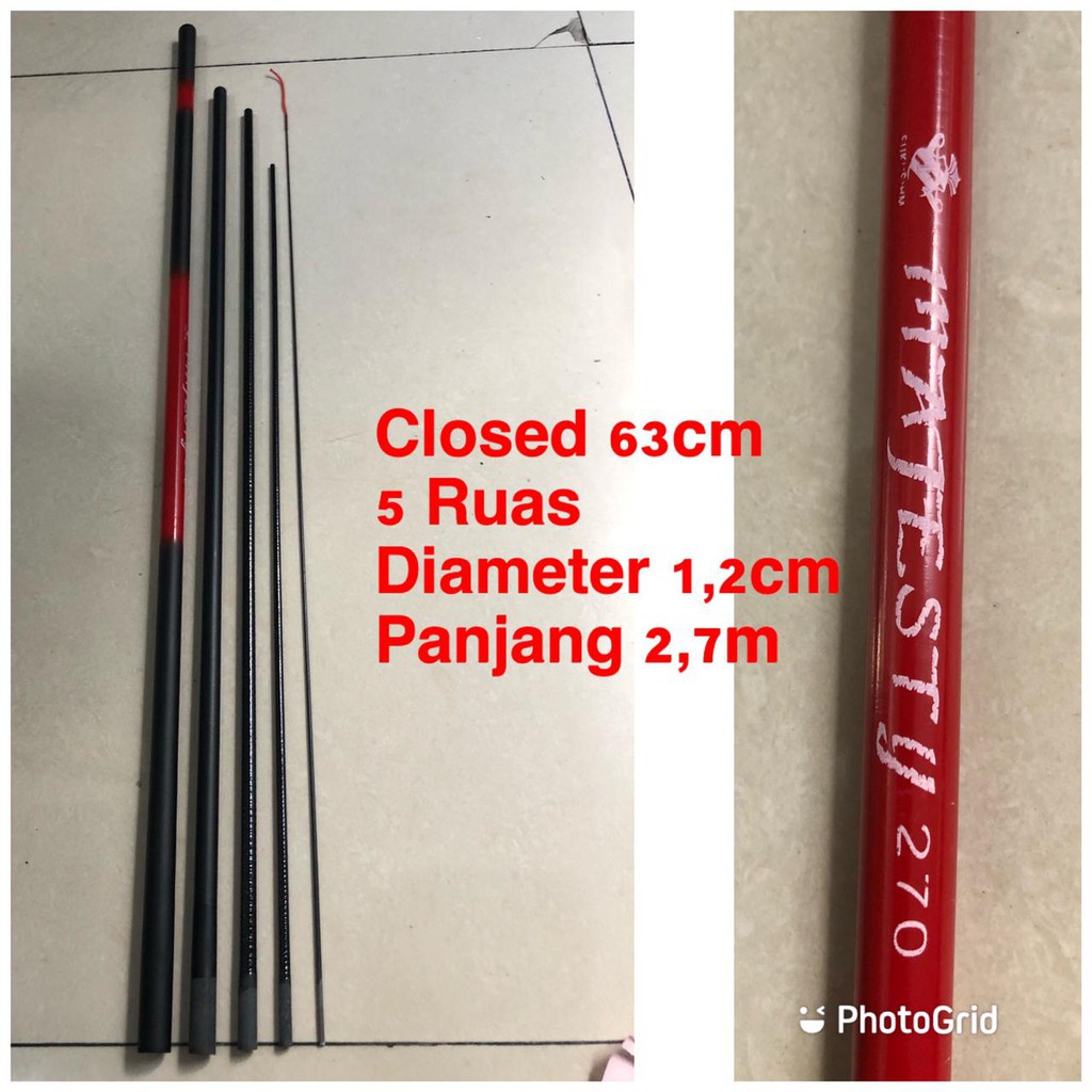 Joran Tegek Murah Fukushima180/210/240/270/300 Bahan Fiber