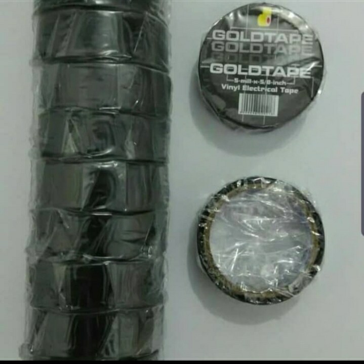 ISOLASI LISTRIK Hitam GOLDTAPE MINI PACK 5/8 GROSIR