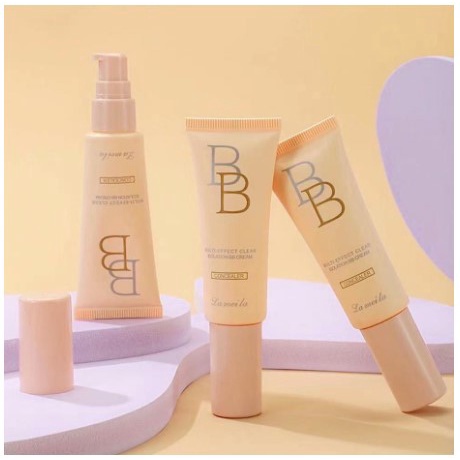 LAMEILA 3061 BB cream foundation concealer pump tube tekstur halus pori-pori kabur mencerahkan kulit