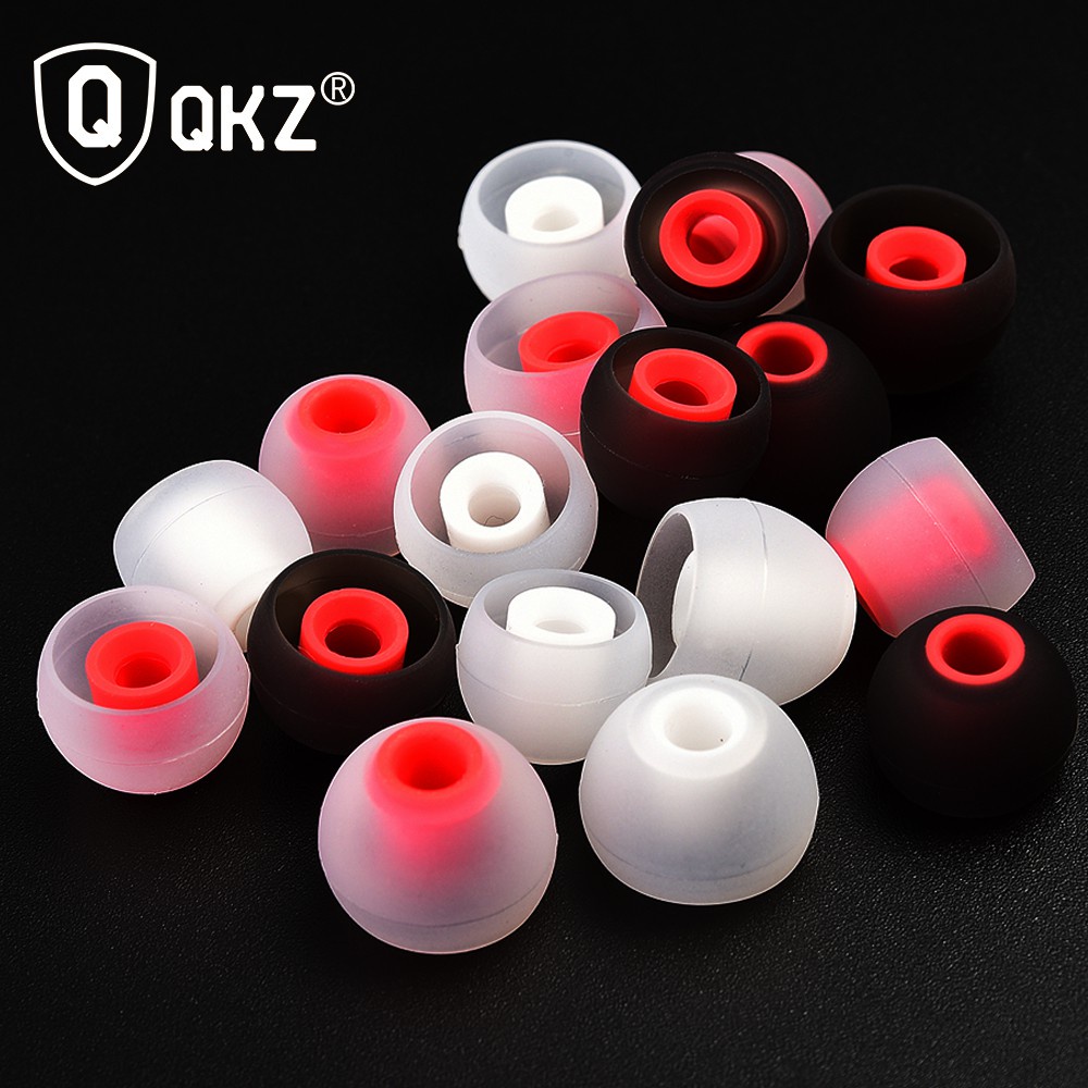 C_    QKZ 3 Pairs Universal Replacement Silicone Eartips for IEM