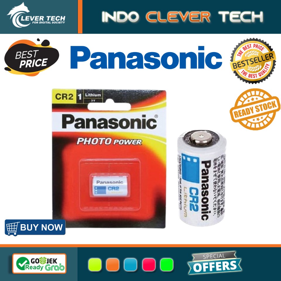 Battery Panasonic CR2 CR-2 Baterai Lithium