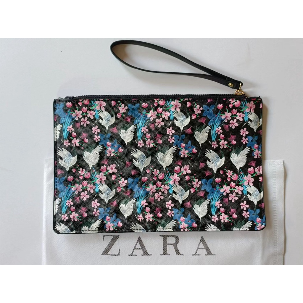 Clutch Z4ra Motif Bergambar Bunga/Motif Burung61#