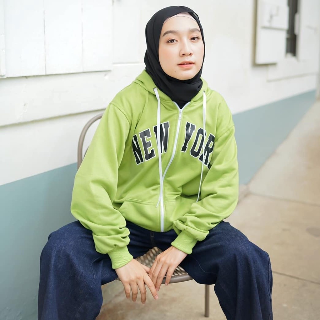 MVP - New York Zipper - Jaket Hoodie Unisex Terbaru