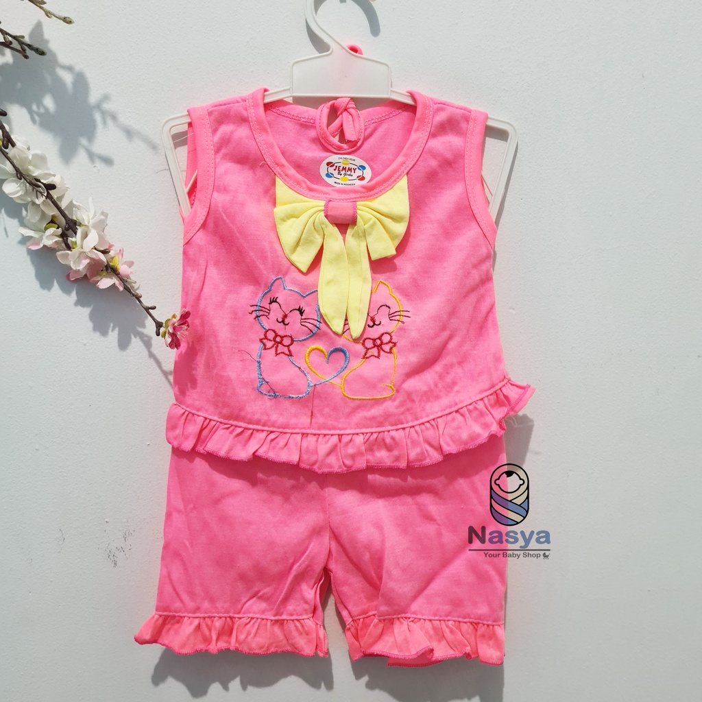 [N-097] Setelan Baju Tali dan Celana Pendek Anak Perempuan (boneka)