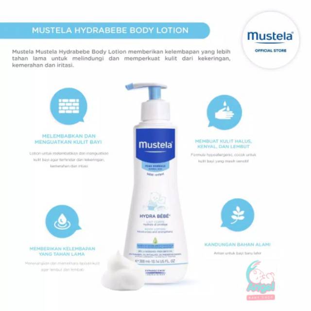 Mustela Hydra Bèbè Body Lotion 300 ml