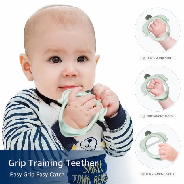 Teether silicone baby elephant animal / mainan gigitan bayi karet silikon