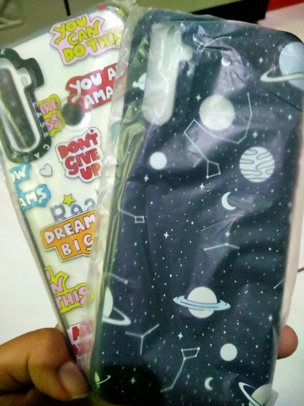 Custom Moon Cat Clear Case OPPO A3S A5S F11 F11Pro Realme 5 5Pro Vivo