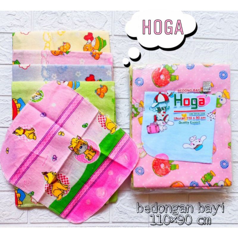 6 Pcs Bedongan Bayi HOGA SNI -  Selimut Bayi/Baby Blanket Ukuran 90x90