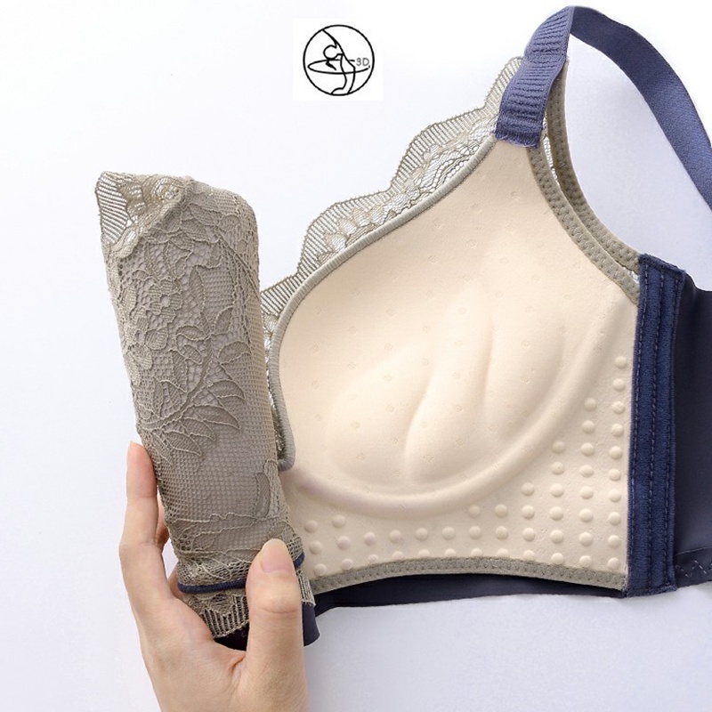 Bra Renda Wanita Tanpa Kawat Busa Tipis Nyaman Di Pakai