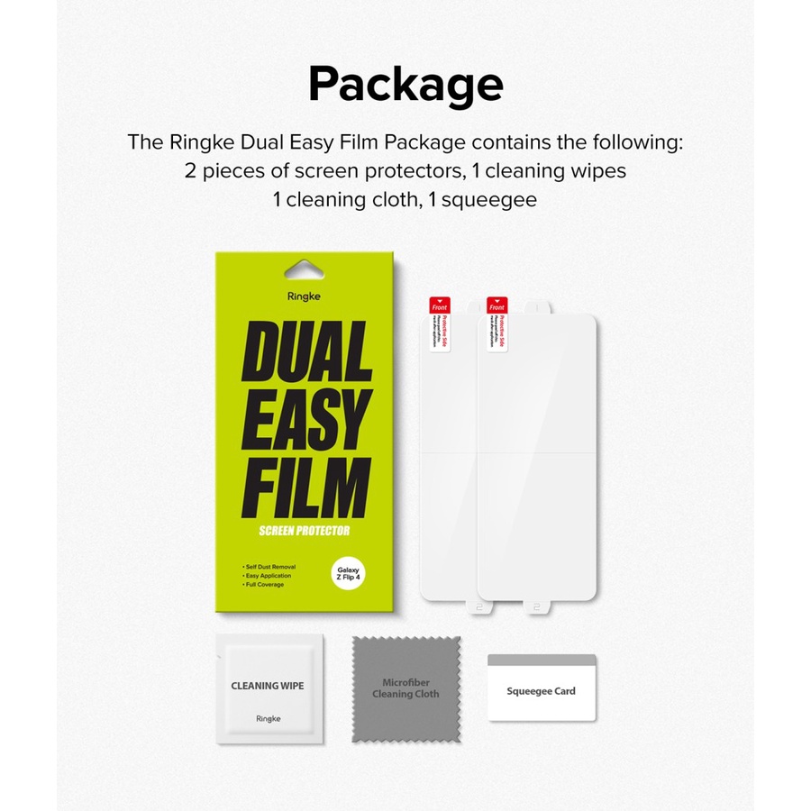 Ringke Dual Easy 2 Pcs Screen Protector Film Samsung Z Flip 4 Original