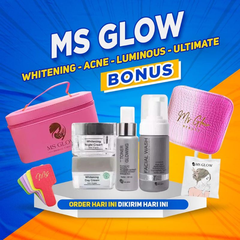 MS GLOW - Paket utimate/ms glow ultimate/ms glow ultimate series/paket wajah ms glow/ms glow ultimat