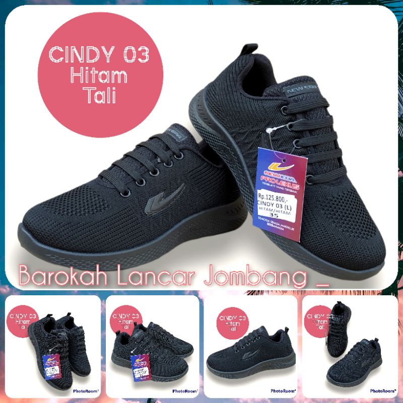 SEPATU SEKOLAH HITAM NEW ERA CINDY/ Jacko (33-36) 100% ORIGINAL BY NEW ERA