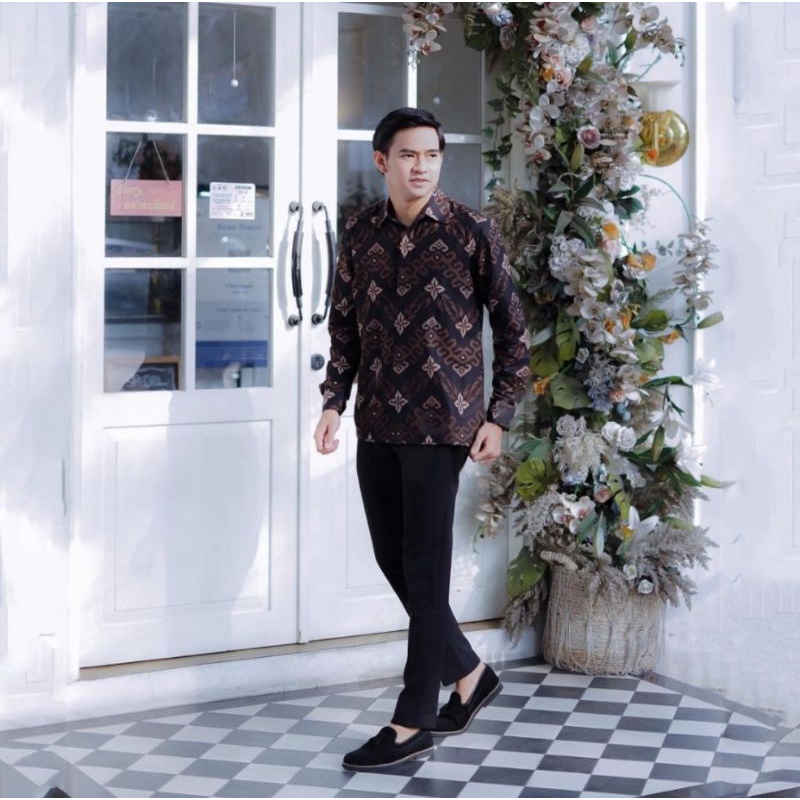 TERBARU !! SET COUPLE BATIK - Kebaya Couple Brokat Modern Aufa Kebaya Wisuda dan Kondangan Kebaya Couple Batik Prima Lengan Panjang Set Wanita Modern Batik Couple Islan