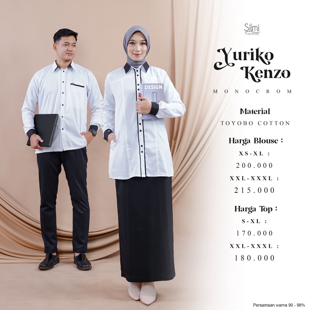 Baju Couple Putih Tunik Putih Branded Terbaru