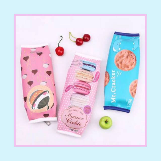 

KP009 TEMPAT PENSIL SNACK PINK MACARON UNIK KOTAK PENSIL PENCIL CASE CUTE LUCU LEIDIS STATIONARY