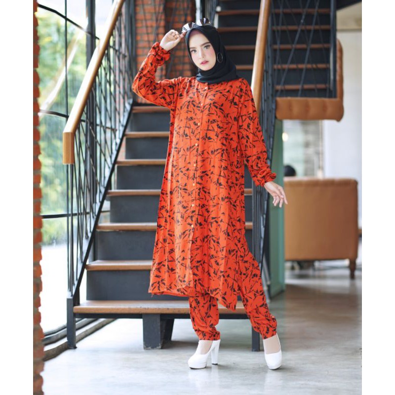 Kanaya One set / fashion muslim terpopuler/ pakaian wanita terbaru/ dress muslim murah