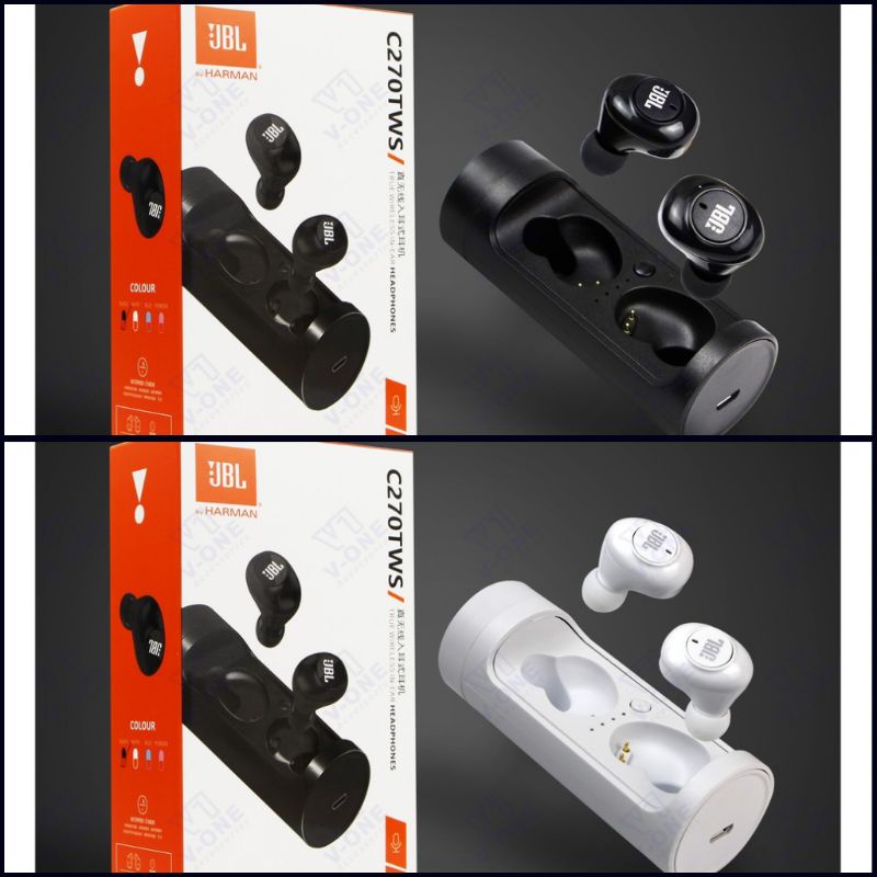 JBL C270 TWS BLUETOOTH EARPHONE WIRELES HEADPHONES FOR ANDROID LOS