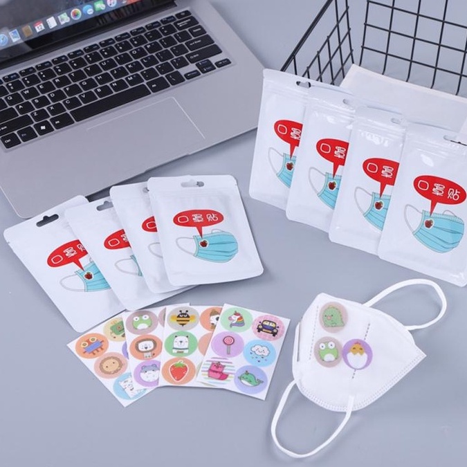 Stiker MASKER AROMATERAPI  / Sticker Pewangi Masker Anti Bau / Sticker Mask Tempel