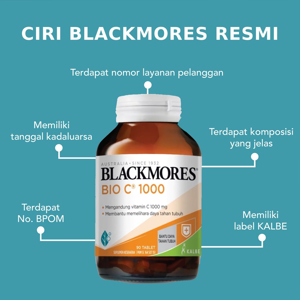 Blackmores Bio C 1000 Vitamin C 1000mg BPOM Kalbe BIO C 90 Tablet 1000 mg Vit C