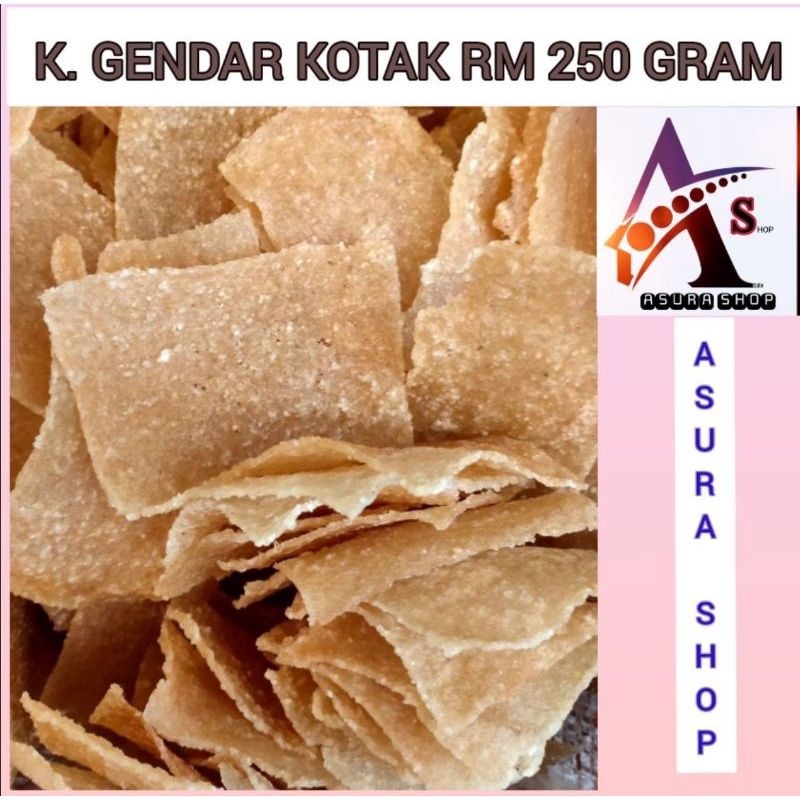 

Kerupuk Gendar Puli Beras Kotak Mentah 250 Gram