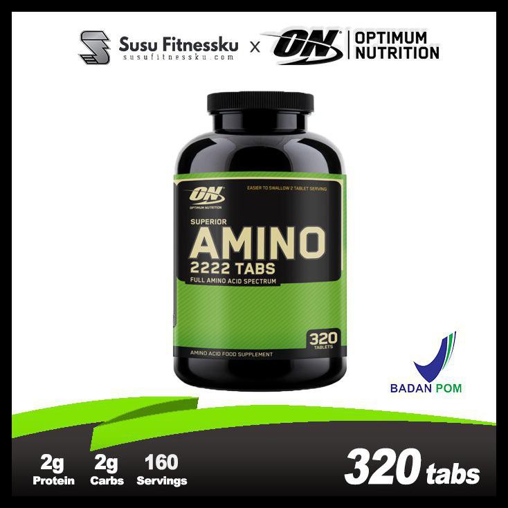 [Bisa  Cod] On Amino 2222 320 Tabs Optimum Nutrition Amino 2222 Terbaru Kode 484