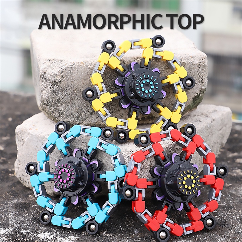 DIY Deformed Fidget Spinner Chain Toys For Children Antistress Hand Spinner Vent Toys Adult Stress Relief Sensory Gyro Gift