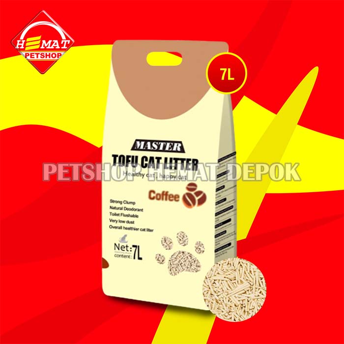 Pasir Kucing Gumpal Wangi Master tofu soya non Markotop tofu 7 Litter