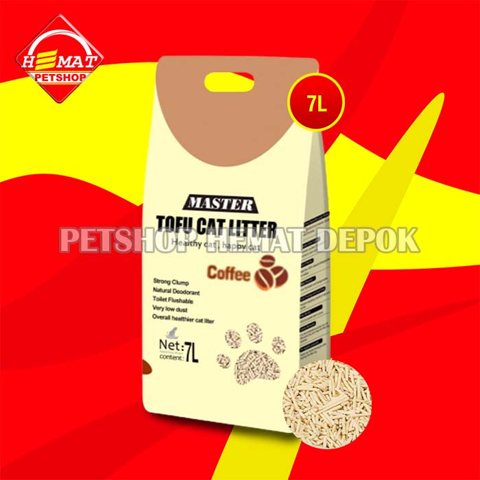 Pasir Kucing Gumpal Wangi Master tofu soya non Markotop tofu 7 Litter