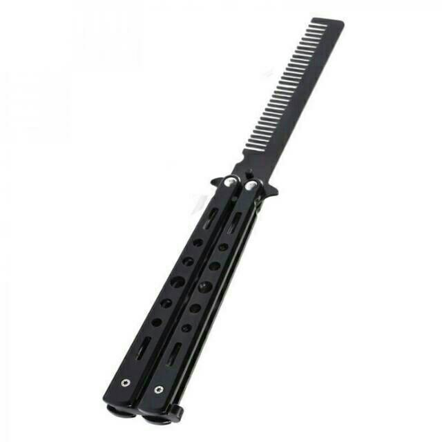 Sisir Besi Lipat Butterfly Knife Training Balisong Trick Benchmade