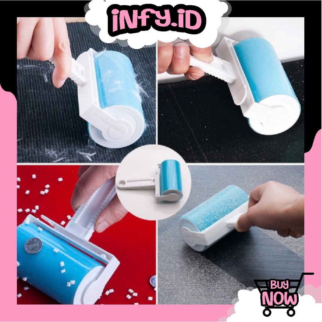 INFY - R517 Pet Roller Pembersih Bulu Washable Sticky Buddy Bright Lint Roler Rol Roll