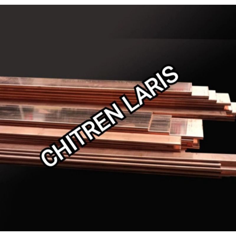 

Plat Tembaga/Busbar Tembaga 5mm x 20mm x 500mm