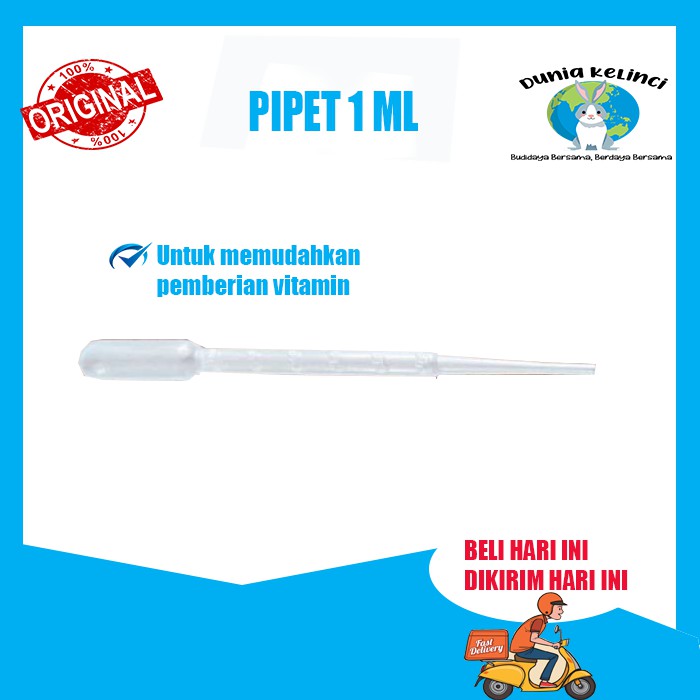 PIPET SPET SPUIT 1 ML TETES PLASTIK