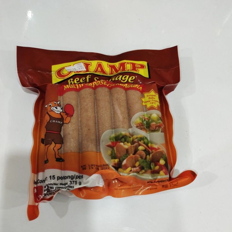 Jual champ beef sausage 375gr /sosis sapi | Shopee Indonesia