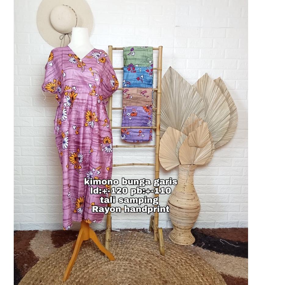 Terbaru.. DASTER KIMONO Baju Daster Dress Dres Drees Dresss Rayon Kimono Bali Busui Pendek Premium M