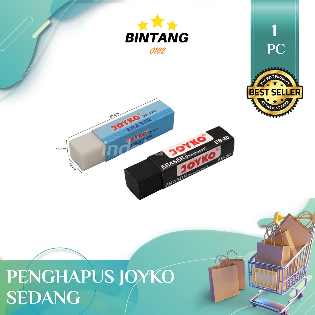 

PENGHAPUS JOYKO MEDIUM / SEDANG ( STIP / ERASER ) ER-30W ( RANDOM )