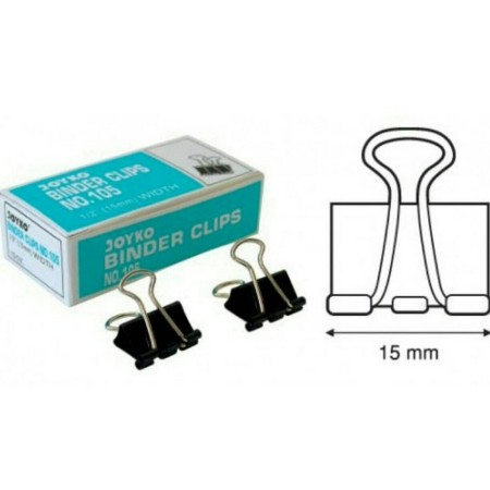

Binder Clip Penjepit kertas joyko No. 105 (perlusin = 12 pcs)