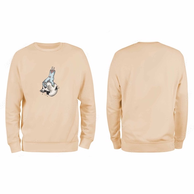 Sweater Pria Zombi Crewneck Pria M - XXL