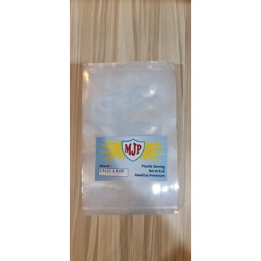 Plastik PP Bening Merk MJP Tebal 0.08 uk. 13x21 13x11 13x25 PP Chiller Bungkus Snack Keripik