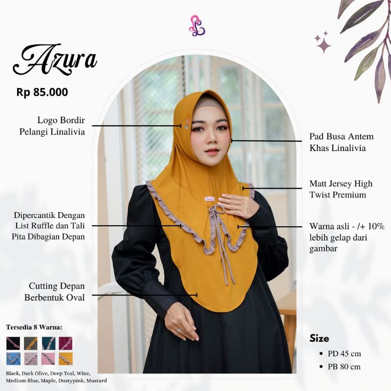 Bergo Azura by LinaLivia Hijab